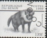 Sellos de Africa - Benin -  Fauna Africana: Hyaema brunnea