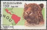 Stamps Benin -  Gatos Salvajes: Panter onca