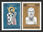 Stamps : Asia : Cyprus :  533-534 - San Bernabé y Zenón de Citio