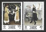 Stamps : Asia : Cyprus :  560-561 - Danza Folklórica