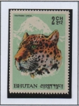 Stamps Bhutan -  Leopardo