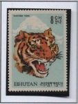 Stamps Bhutan -  Tigre