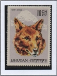 Stamps Bhutan -  Perro d' caza asiatico