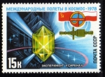 Stamps Russia -  Vuelos conjuntos Interkosmos:  Polonia