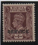 Stamps : Asia : Myanmar :  Jorge VI