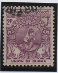 Stamps : Asia : Myanmar :  Danza