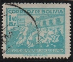 Stamps Bolivia -  Palacio Presidencial
