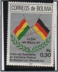 Sellos de America - Bolivia -  Visita d' presidente d' Alemania