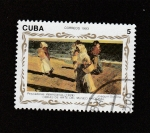Stamps Cuba -  Pescadoras valencianas de . Sorolla