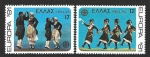 Stamps Greece -  1386-1387 - Danza Folklórica