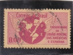 Sellos de America - Brasil -  Unión Postal de las Américas y España y 