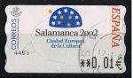 Sellos de Europa - Espaa -  ATMS  Ciudad Española de la cultura Salamanca 2002