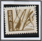 Stamps Brazil -  Frutos: Caña d' Azucar