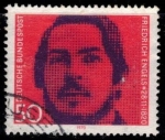 Stamps Germany -  150º aniversario del nacimiento de Friedrich Engels.