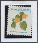 Stamps Brazil -  Flores: Hibiscus