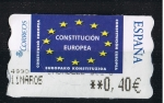 Stamps Spain -  ATMS  Constitución Europea