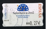 Stamps Spain -  ATMS  Ciudad Española de la cultura Salamanca 2002