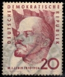 Sellos del Mundo : Europa : Alemania : 90º aniversario de Vladimir Ilyich Lenin.