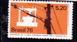 Sellos de America - Brasil -  Centenario 1ª línea telefónica