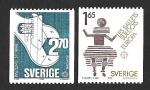 Stamps Sweden -  1460-1461 - Inventos