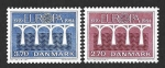 Stamps Denmark -  755-756 - XXV Aniversario de la Conferencia Postal de Correos y Telecomunicaciones. C.E.P.T. 