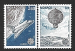 Stamps Monaco -  1368-1369 -  Grandes Logros del Genio Humano