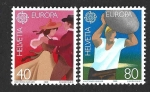 Stamps Switzerland -  699-700 - Folklore