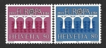 Stamps Switzerland -  747-748 - XXV Aniversario de la Conferencia Postal de Correos y Telecomunicaciones. C.E.P.T. 