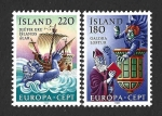Sellos de Europa - Islandia -  541-542 - Cuentos y Leyendas