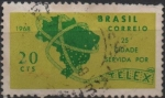 Stamps Brazil -  Mapa d' Brasil