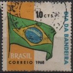 Stamps Brazil -  Bandera d' Brasil