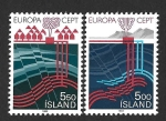 Stamps : Europe : Iceland :  573-574 - Proyecto Energía Térmica (EUROPA CEPT)
