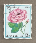Stamps North Korea -  Rosa