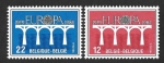 Stamps Belgium -  1169-1170 - XXV Aniversario de la Conferencia Postal de Correos y Telecomunicaciones C.E.P.T. 