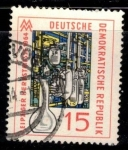 Sellos del Mundo : Europa : Alemania : Feria de Otoño,Leipzig 1964.Jena industria del vidrio(DDR).