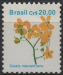 Stamps Brazil -  Flores: Casia macrantera