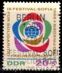 Sellos del Mundo : Europa : Alemania : 	IX Festival Mundial en Sofía(DDR).