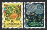 Stamps Liechtenstein -  708-709 - Folklore