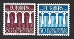 Stamps : Europe : Liechtenstein :  779-780 - XXV Aniversario de la Conferencia Postal de Correos y Telecomunicaciones C.E.P.T. 