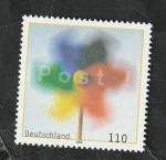 Stamps Germany -  1938 - Sello con mensaje, Post