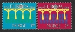 Stamps Norway -  841-842 - XXV Aniversario de la Conferencia Postal de Correos y Telecomunicaciones C.E.P.T. 