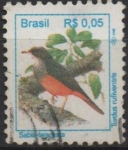 Sellos de America - Brasil -  Pájaros: Turdus