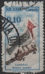 Stamps Brazil -  Pajaros: Paraodia Cardenal