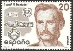 Stamps Spain -  2881 - Centº de la muerte de Narcís Monturiol