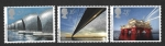 Stamps United Kingdom -  1019-1020-1021 - Logros de Ingeniería