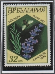 Stamps Bulgaria -  Abejas y Plantas: Labandula