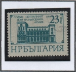 Stamps Bulgaria -  Edificios d' Sofia: Casa d' ejercito