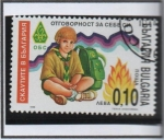 Stamps Bulgaria -  Exploradores: Fogata