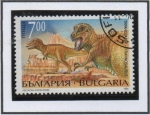 Sellos de Europa - Bulgaria -  Dinosaurios: Tiranosairio