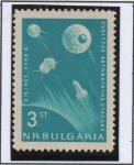 Stamps Bulgaria -  Espacio: Satélites y Luna